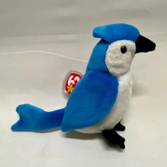 Ty Beanie Babies Rocket The Bluejay Bird Retired Plush Rare 1997/98 Tag Errors - Picture 14 of 14